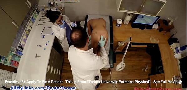  Sandra Chappelle&039;s Gyno Exam By Doctor Tampa & Nurse Lilith Rose Caught On Spy Cam @ GirlsGoneGyno.com! - Tampa University Physical